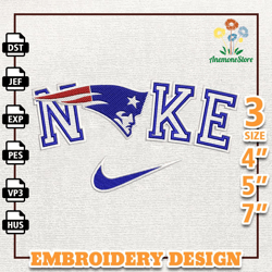 NFL New England Patriots, Nike NFL Embroidery Design, NFL Team Embroidery Design, Nike Embroidery Design, Instant Downlo