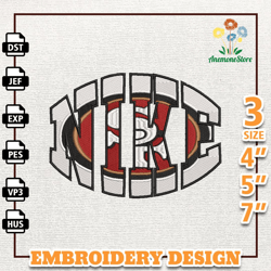 NFL San Francisco 49ers NFL Logo Embroidery Design, NFL Team Embroidery Design, NFL Embroidery Design, Instant Download