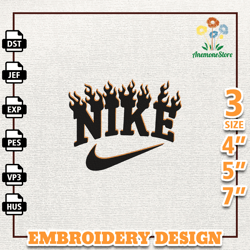 Nike Blazer Flame Embroidery Design, Nike Anime Embroidery Design, Best Anime Embroidery Design, Instant Download