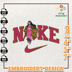 Nike Nezuko Anime Embroidery Design, Nike Anime Embroidery Design, Best Anime Embroidery Design, Instant Download 1