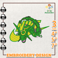 Nike Pokemon Anime Embroidery Design, Nike Anime Embroidery Design, Best Anime Embroidery Design, Instant Download