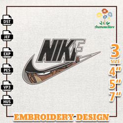 Nike Zoro Anime Embroidery Design, Nike Anime Embroidery Design, Best Anime Embroidery Design, Instant Download 2