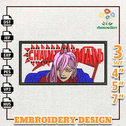Power Chainsaw Man ,Anime Embroidery Design, Anime Machine Embroidery Design, Gift For Anime Fan, Instant Download