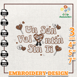 Valentine Bad Bunny Embroidery Design, Bad Bunny Embroidery File, Gift For Bad Bunny Fans, Bad Bunny, Instant Download 6