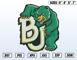 Baylor Bears Football Team Embroidery File, NCAA Teams Embroidery Designs, Machine Embroidery Design File , Digital File
