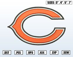 Chicago Bears Embroidery Designs, NCAA Logo Embroidery Files, NCAA Mavericks,Machine Embroidery Pattern,Digital Download