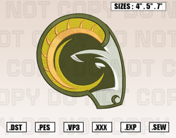 Colorado State Rams Mascot Embroidery Designs, NCAA Embroidery Design File Instant Download