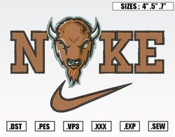 Nike X Marshall Thundering Herd Mascot Embroidery Designs, NFL Embroidery Design File Instant Download
