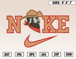 Nike x San Francisco 49ers Mascot Embroidery Designs, NCAA Embroidery Design File Instant Download