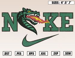 Nike x UAB Blazers Embroidery Designs, NCAA Embroidery Design File Instant Download