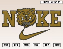 Nike X UCLA Bruins Mascot Embroidery Designs, NFL Embroidery Design File Instant Download