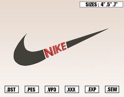 Retro Nike Logo Embroidery Designs, Nike Embroidery Design File Instant Download