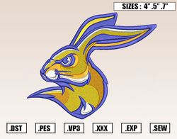 South Dakota State Mascot Embroidery Designs, NFL Embroidery Design File Instant Download
