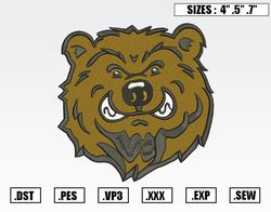 UCLA Bruins Mascot Embroidery Designs, NFL Embroidery Design File Instant Download