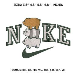 Nike Baby Yoda Embroidery design file pes Swoosh letter embroidery design patter T602