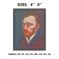 Van Gogh Collection , Van Gogh Bundle Embroidery Design File Pes T973