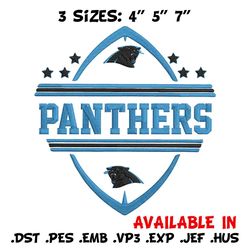 Carolina Panthers embroidery design, Panthers embroidery, NFL embroidery, logo sport embroidery, embroidery design