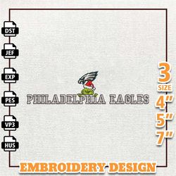 NFL Grinch Philadelphia Eagles Embroidery Design, NFL Logo Embroidery Design, Instant Download
