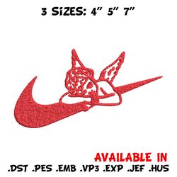 Angel x nike Embroidery Design, Nike Embroidery, Brand Embroidery, Embroidery File, Logo shirt, Digital download