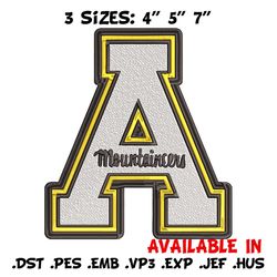 Appalachian State logo embroidery design, NCAA embroidery, Sport embroidery, logo sport embroidery, Embroidery design