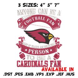 Arizona Cardinals Fan embroidery design, Cardinals embroidery, NFL embroidery, sport embroidery, embroidery design
