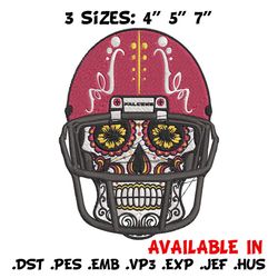 Atlanta Falcons Skull Helmet embroidery design, Falcons embroidery, NFL embroidery, sport embroidery, embroidery design