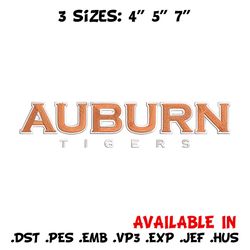 Auburn Tigers logo embroidery design, NCAA embroidery, Embroidery design, Logo sport embroidery, Sport embroidery