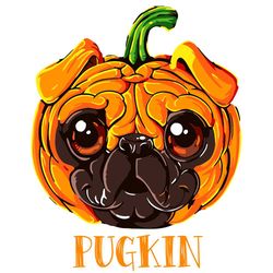 Funny Halloween Pumpkin Dog Svg, Halloween Svg, Pugkin Svg, Pumpkin Dog Svg, Halloween Dog Svg, Pug Pumkin Svg, Funny Pu