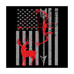 Deer Hunting American Flag Bow Hunting Svg, Trending Svg, Deer Svg, Deer Hunting Svg, American Flag Svg, Bow Hunting Svg