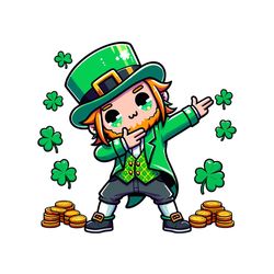 Chibi Cute Gnome Money PNG Lucky Day PNG Sublimation