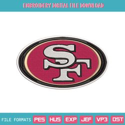 San Francisco 49ers Logo NFL Embroidery Design Download
