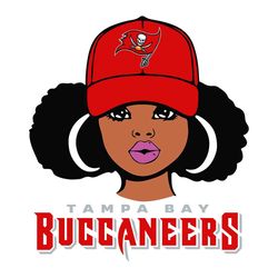 Tampa Bay Buccaneers Girl Svg, Sport Svg, Girl Svg, Black Girl Svg, Black Queen Svg, NFL Svg, Tampa Bay Svg, Buccaneers