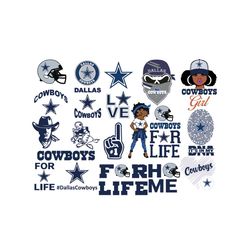 Dallas Cowboys Bundle Svg, Sport Svg, Dallas Cowboys Svg, Cowboys Logo Svg, Football Logo Svg, Cowboys Girl Svg, Footbal