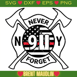 911 New York Firefighter Svg, Never Forget 911 Svg, 911 Svg