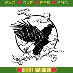 American Bald Eagle Svg, Eagle Svg, Flying Animal Svg