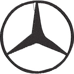 Mercedes Logo Embroidery Download File Luxury Brand Car Embroidery Logo