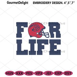 For Life Houston Cougars Machine Embroidery, Houston Cougars Football Logo Embroidery Design