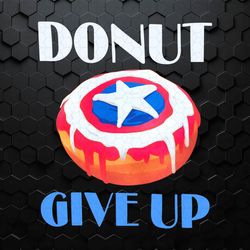Funny Captain America Donut Give Up PNG