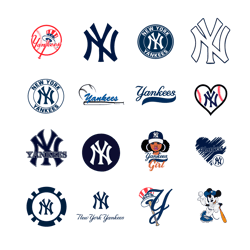 16 Files New York Yankees Svg, New York Yankees Logo Svg, MLB Baseball Svg