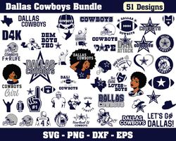 51 Files Dallas Cowboys Svg Bundle, Dallas Cowboys Svg, Sport Lovers Svg