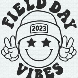Field Day Vibes 2023 Smiley Face PNG