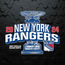 New York Rangers 2024 Presidents Trophy PNG