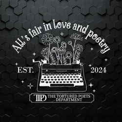 All's Fair In Love And Poetry Est 2024 SVG