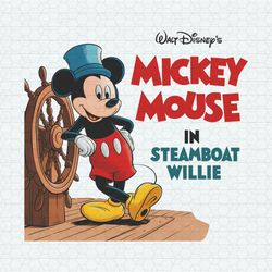 Mickey Mouse In Steamboat Willie PNG