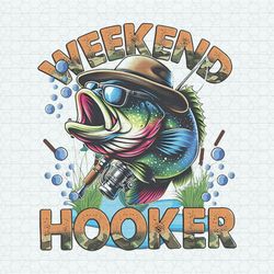 Retro Weekend Hooker Fishing Lake Vibes PNG