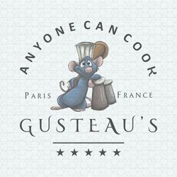 Gusteaus Anyone Can Cook Disney Remy Mouse PNG