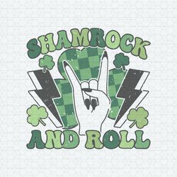 Shamrock And Roll Skeleton Hand SVG