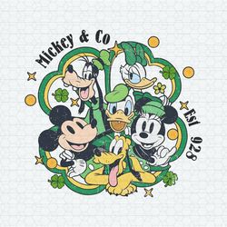 Mickey And Co Est 1928 Shamrock PNG