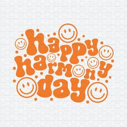 Happy Harmony Day Smiley Face SVG