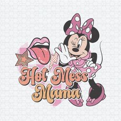 Retro Hot Mess Mama Minnie Mouse SVG